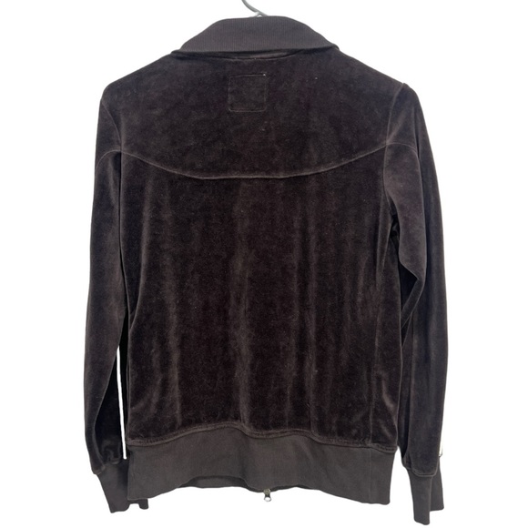 Brown Velour Nike Sportswear Zip Up Jacket Size Medium - Picture 2 of 9